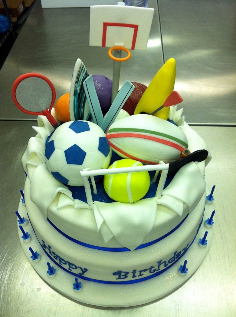Спортивный торт для мальчика