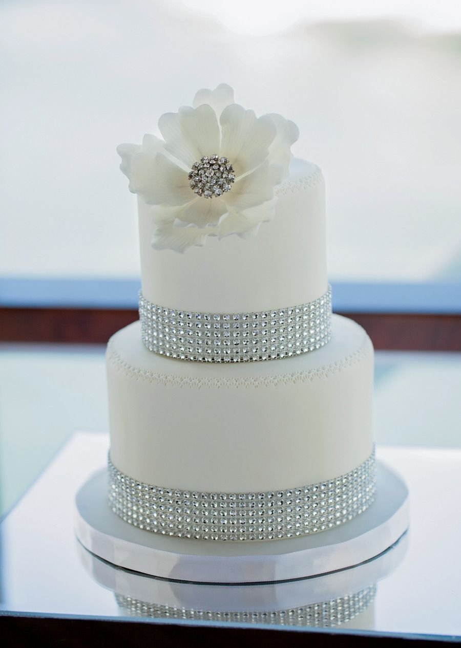 Свадебный торт в пудровом цвете