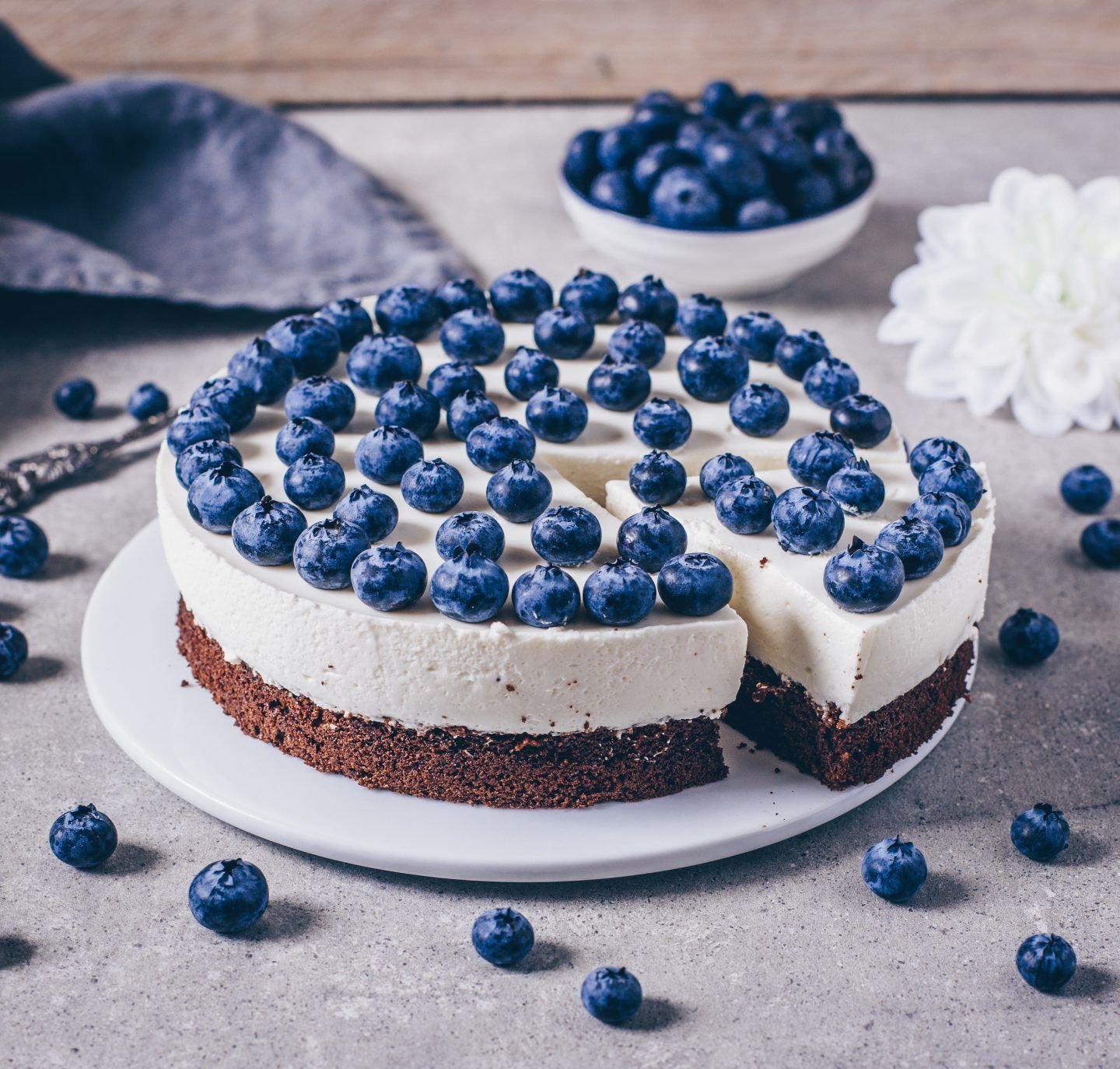 Blueberry Cream Cake торт