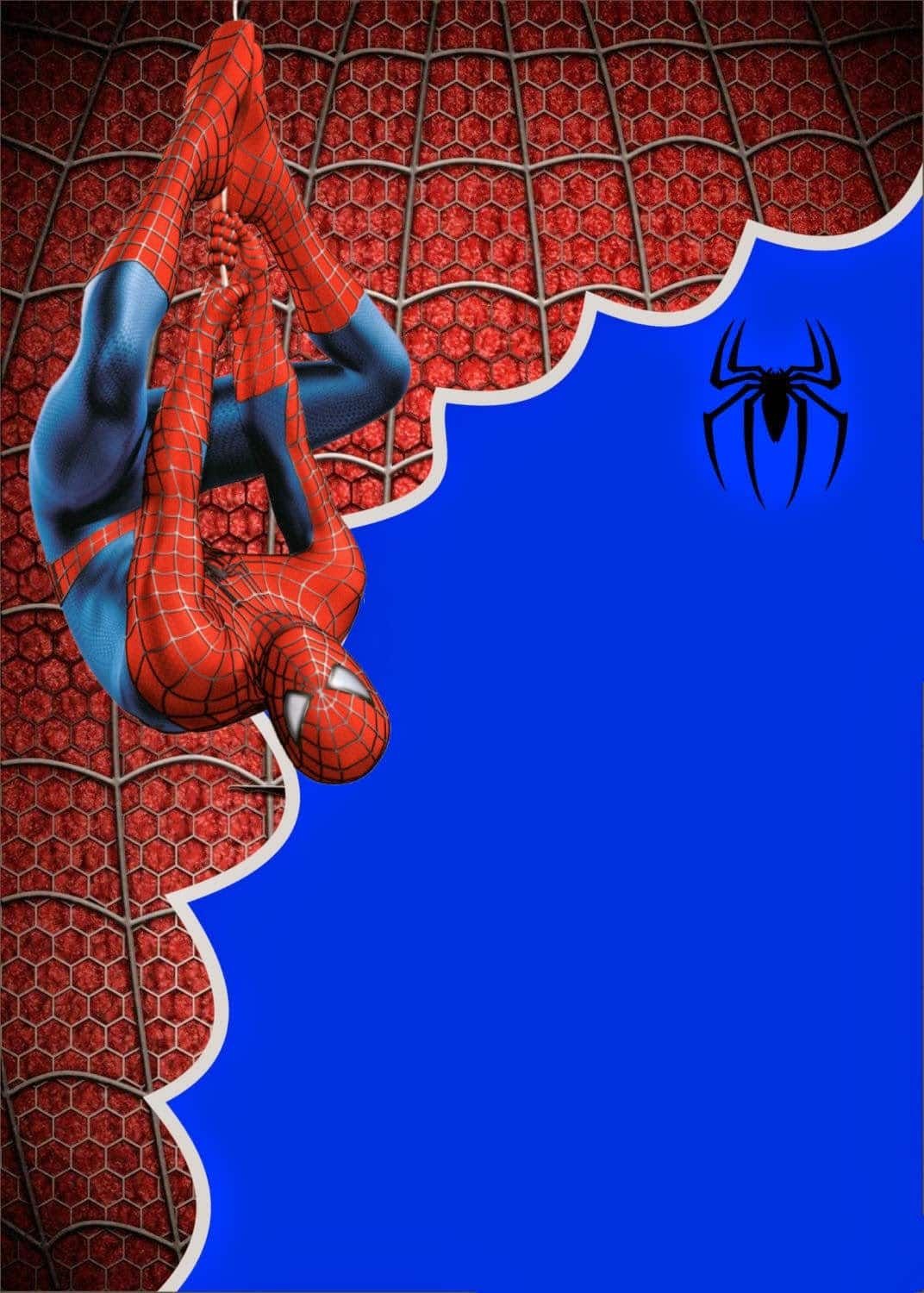 Человек паук открытка