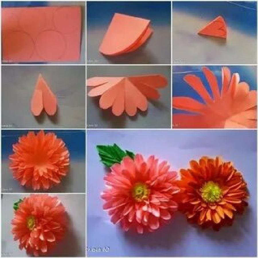 Цветы из бумаги своими руками для детей