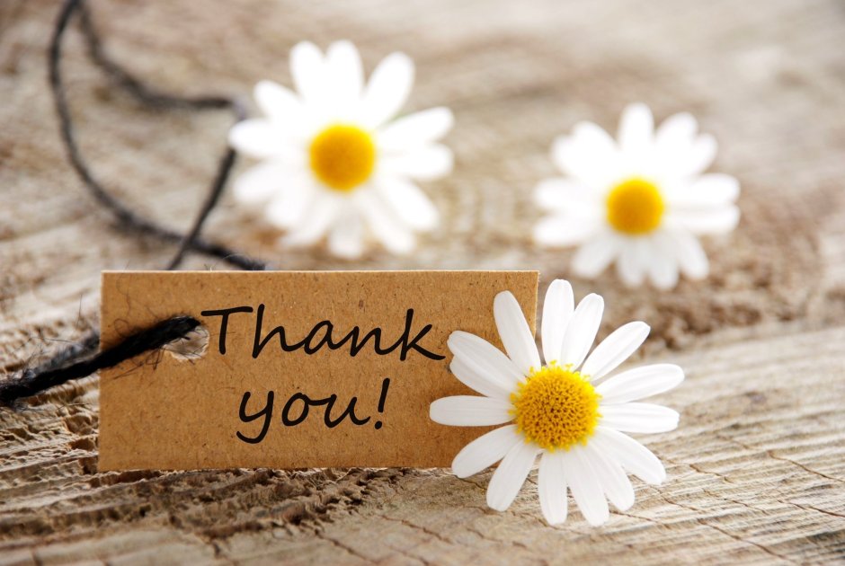Открытки thank you