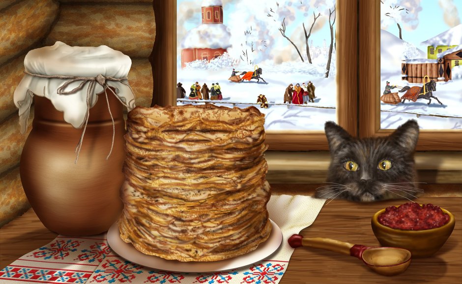 Блины коллаж