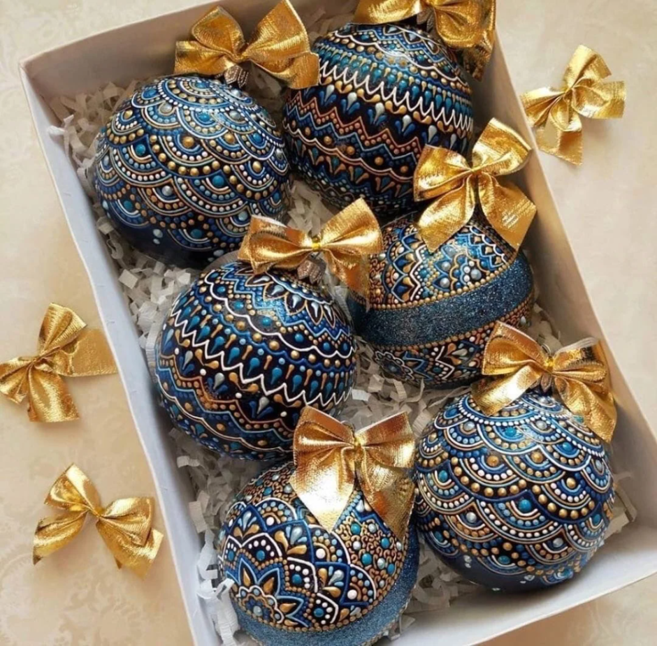 Елочные шары декор