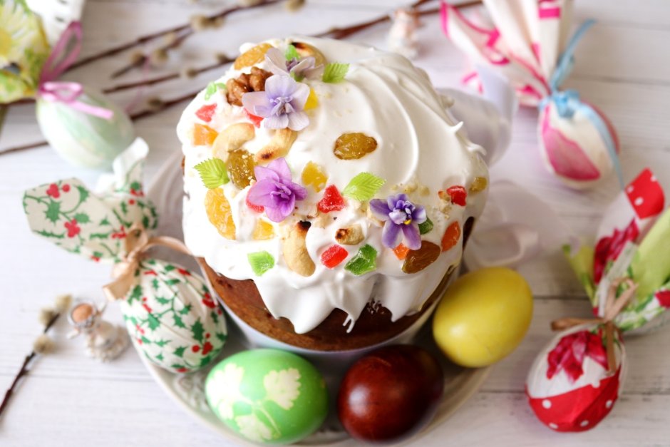 Красивые куличи на Пасху