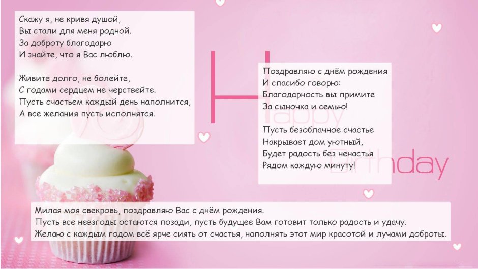 Поздравления с днём рождения женщ