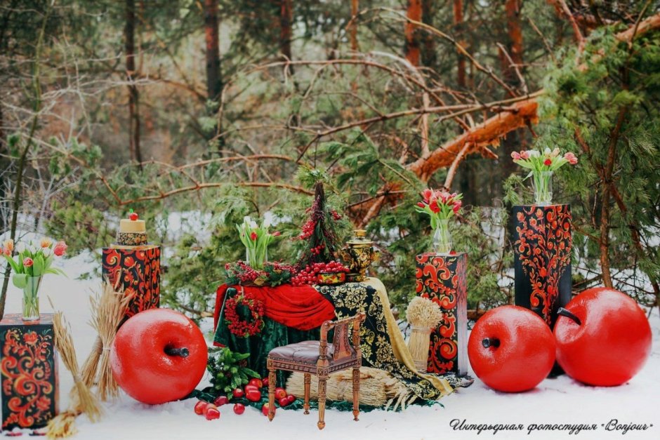 Фотозоны в народном стиле