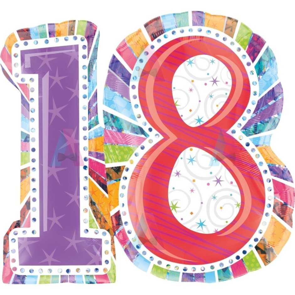 Торт на день рождения 18