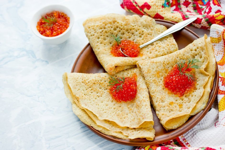 Реклама блинов на Масленицу