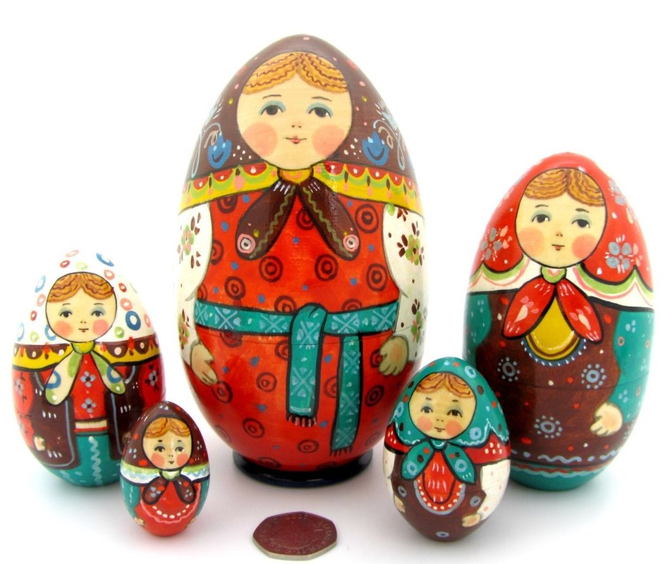 Воронежская Матрешка роспись