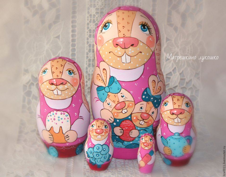 Матрешка из гипса