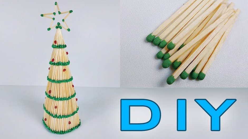 Елка из спичек