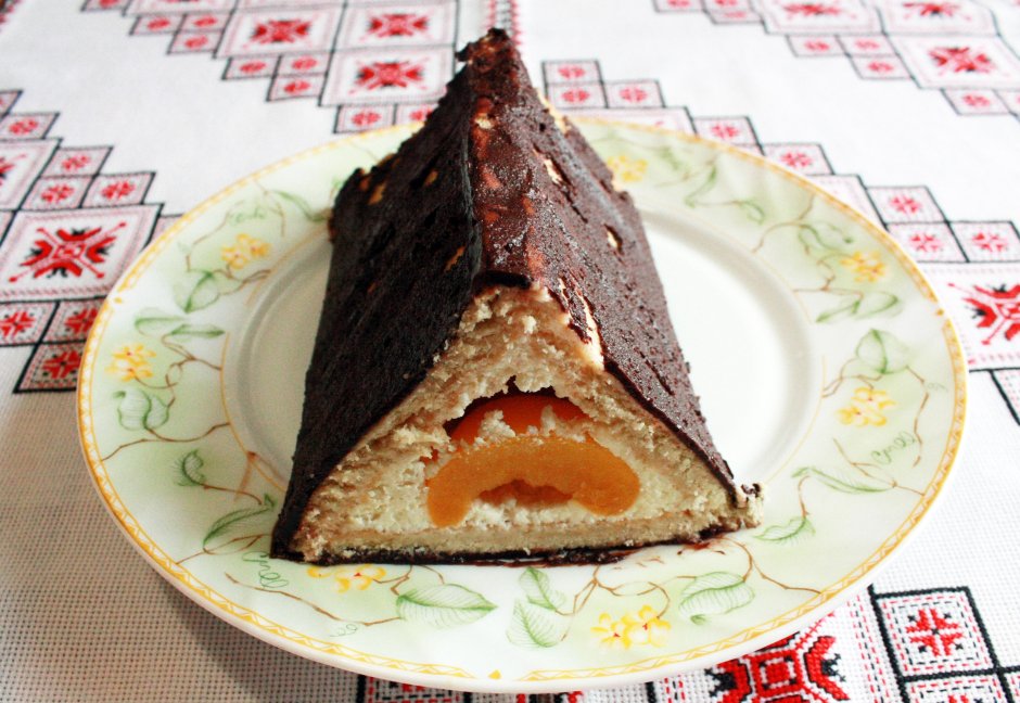 Торт из печенья с творожным кремом