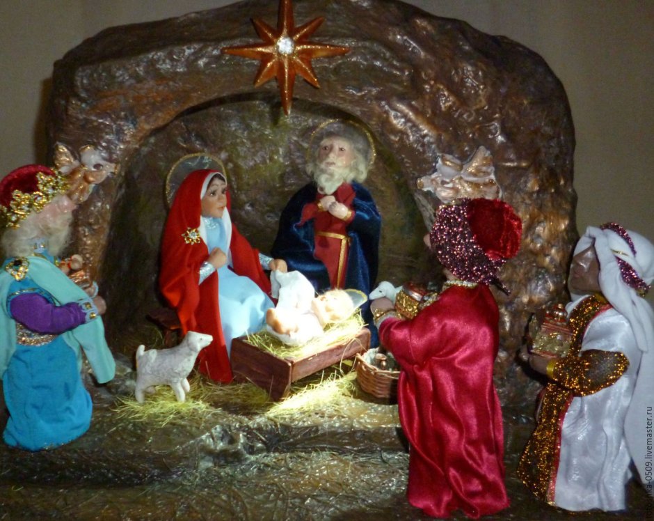 Вертеп Рождество Иисуса Христа куклы