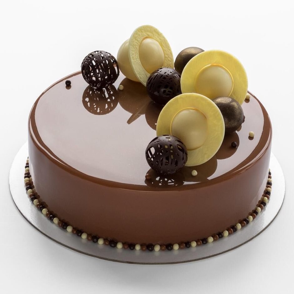 Декор муссового шоколадного торта
