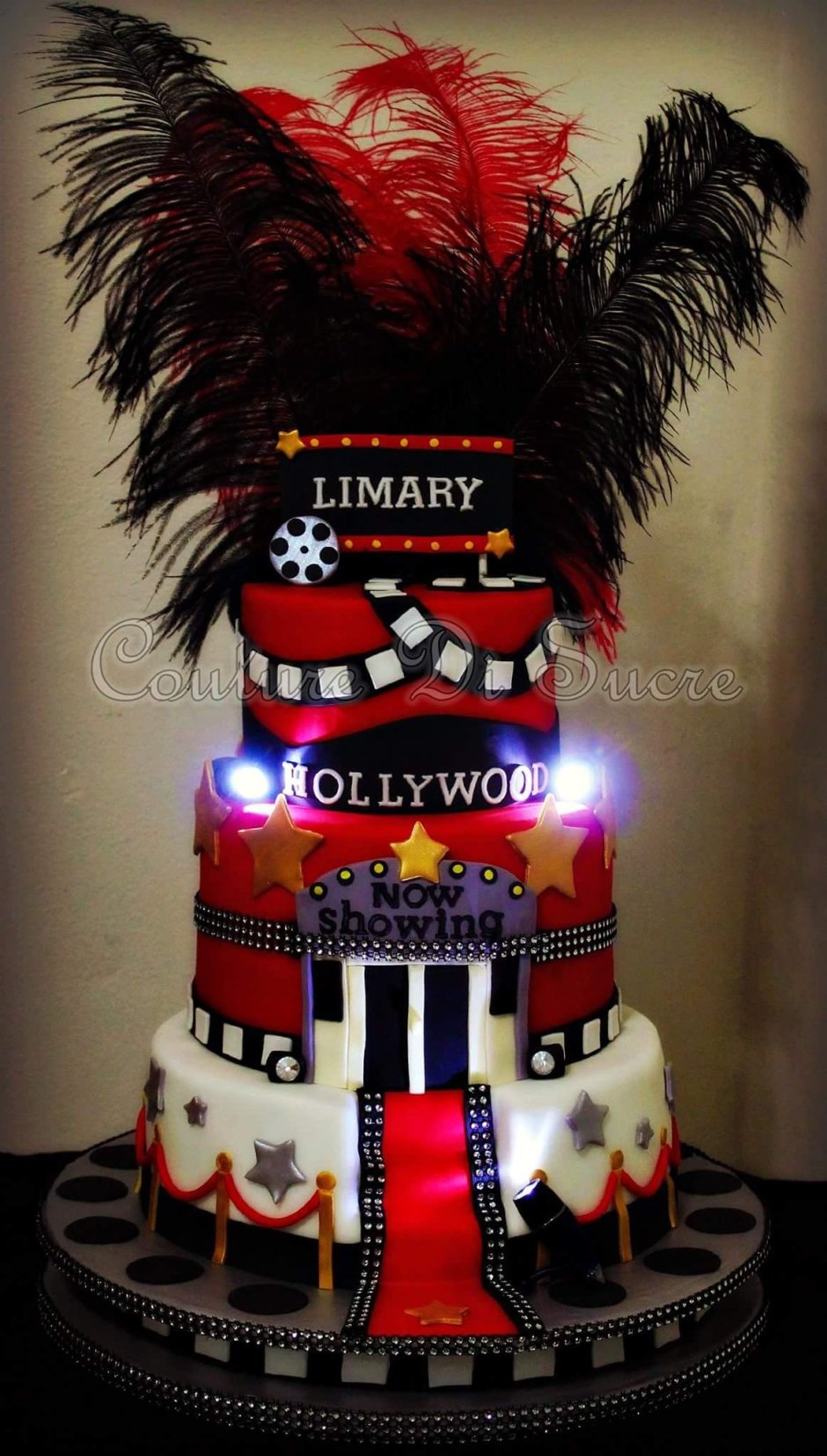 Торт на день рождения в стиле Голливуд