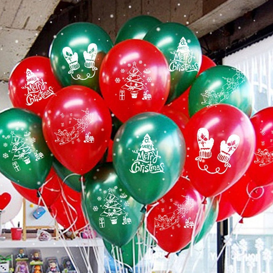 Воздушные шарики на новый год