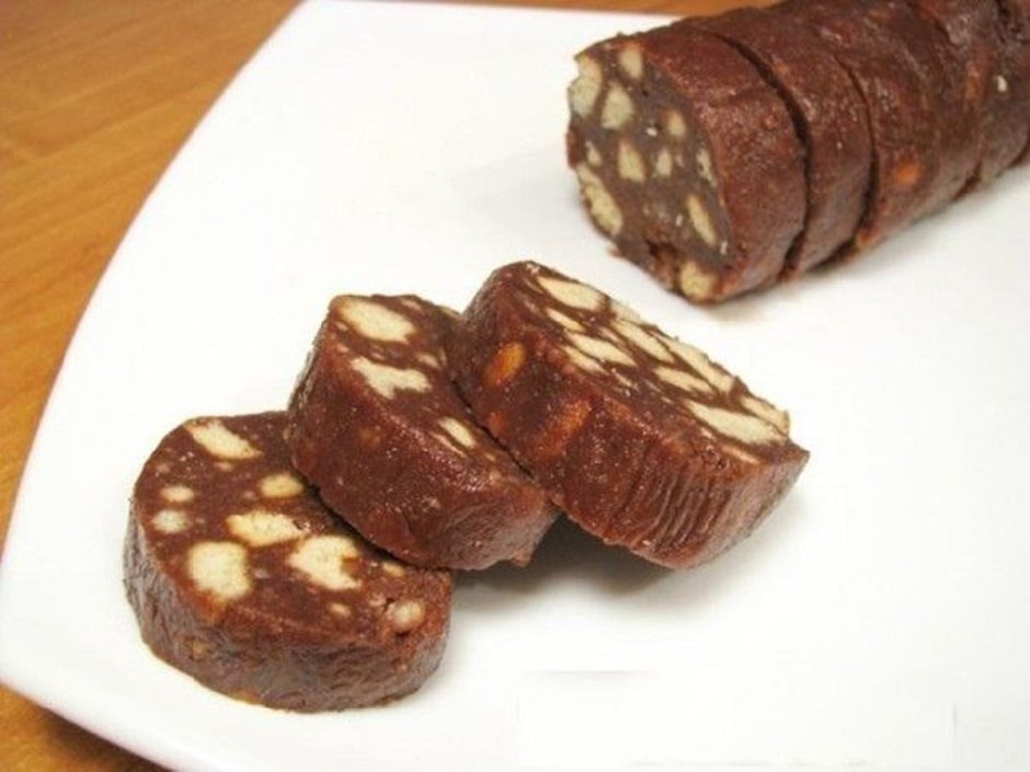 Шоколадная колбаса со сгущенкой
