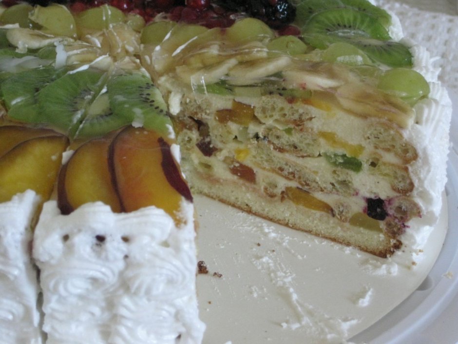 Фруктовый торт Тропиканка от Ольги Матвей