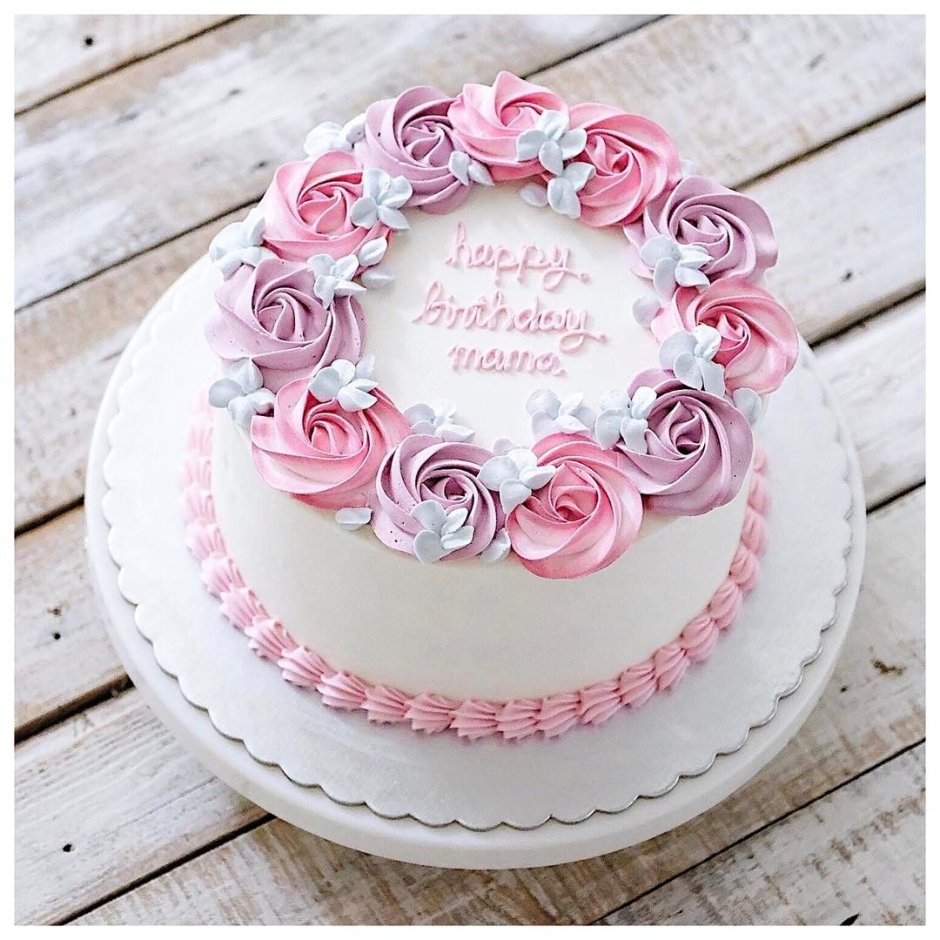 Декор торта для мамы на день рождения