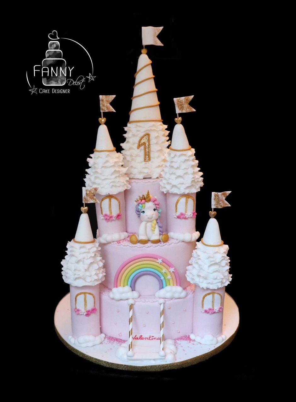 Замок Единорожки торт