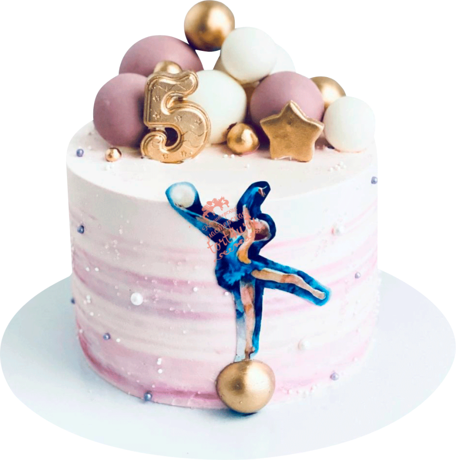 Фигурка гимнастки на торт