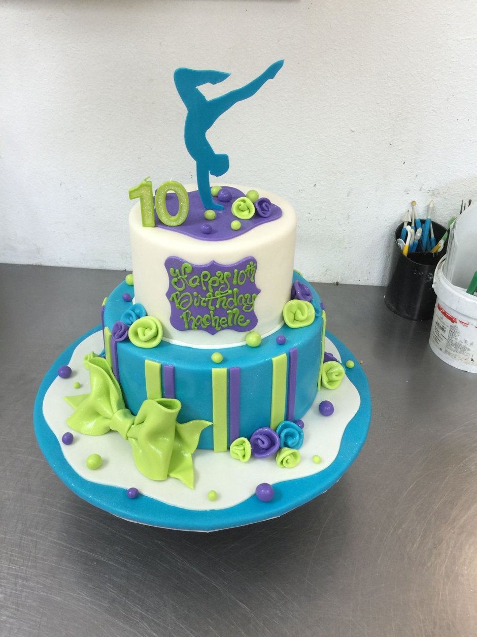 Торт художественная гимнастика на день рождения
