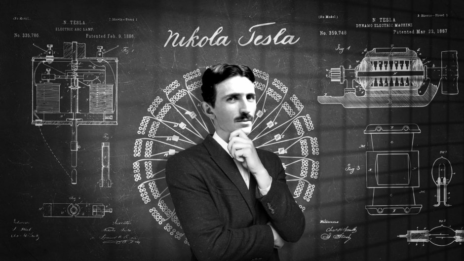 Никола Тесла фан арт