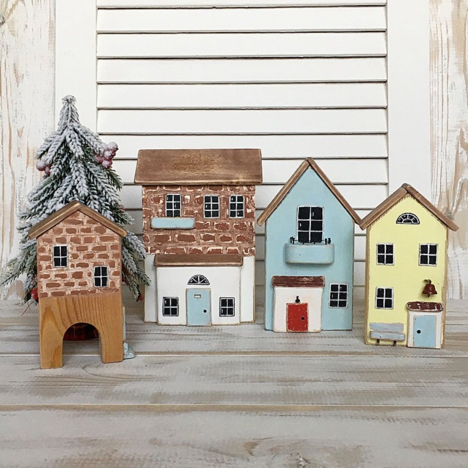 Интерьерные домики на Рождество
