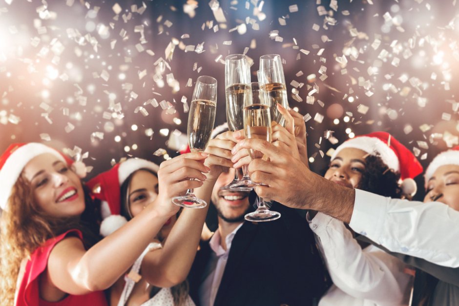 Новый год шампанское вечеринка