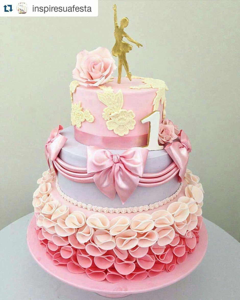 Декор торта с балериной