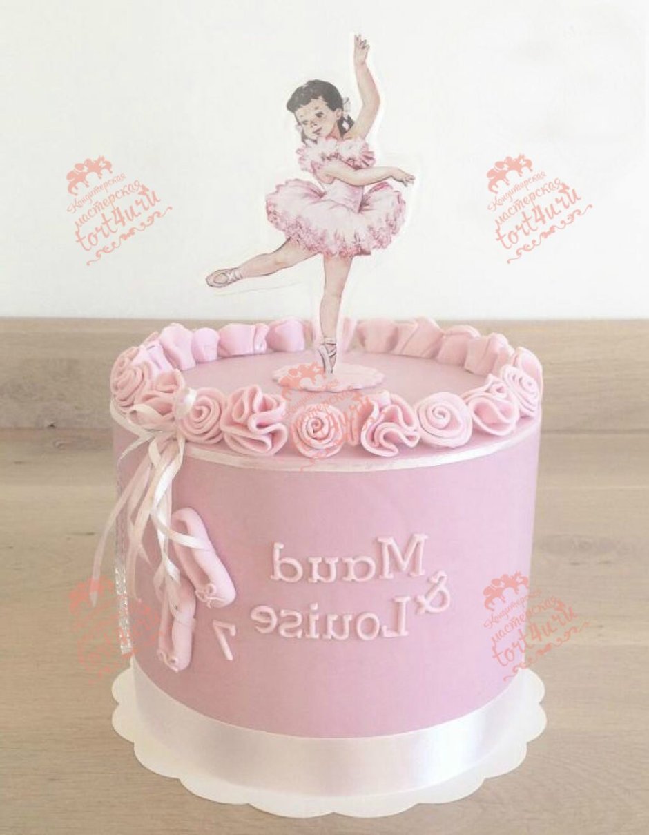 Украшение торта для балерины