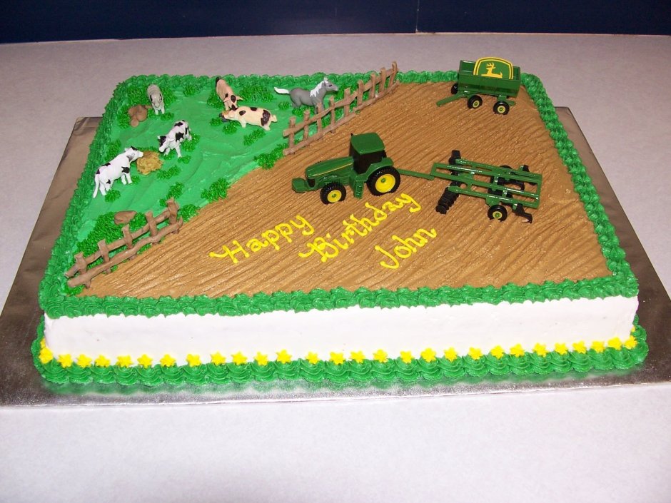 Торт фермеру на день рождения
