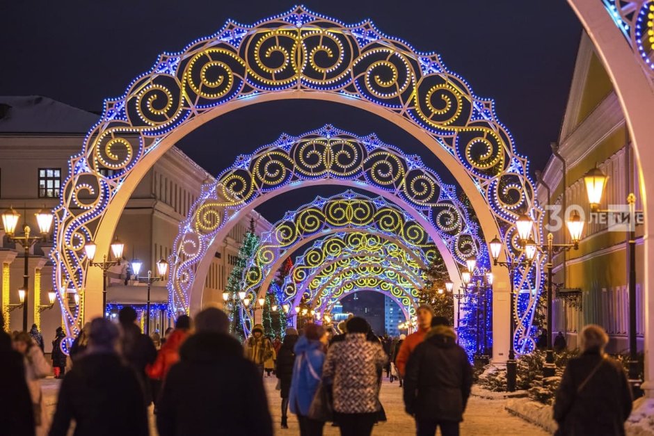 Казань зимой новый год