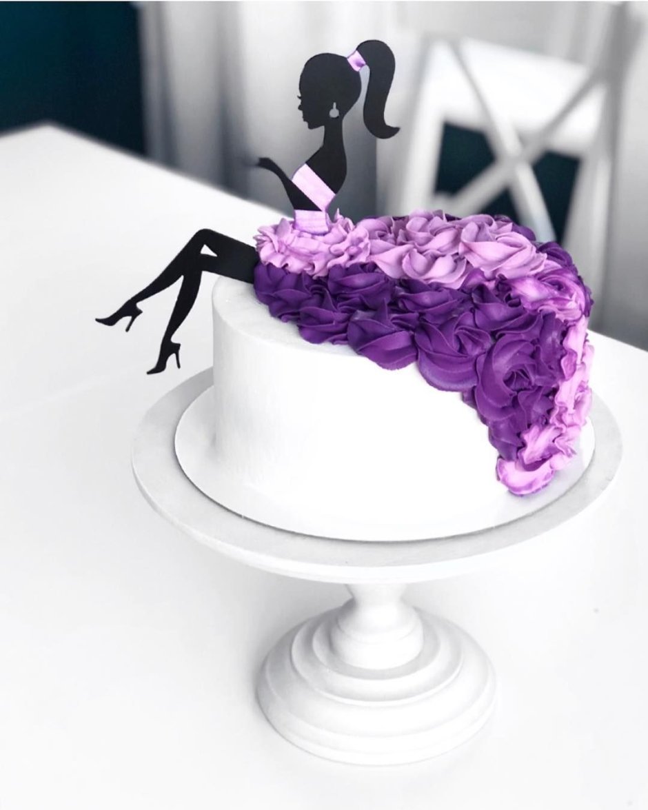 Декор торта платье видео