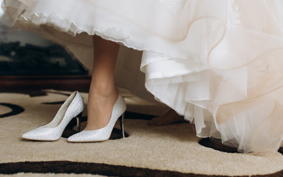 Туфли на свадьбу женские на низком каблуке