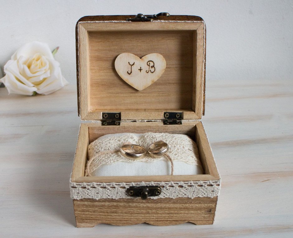 Кольцо для свадьбы в коробке