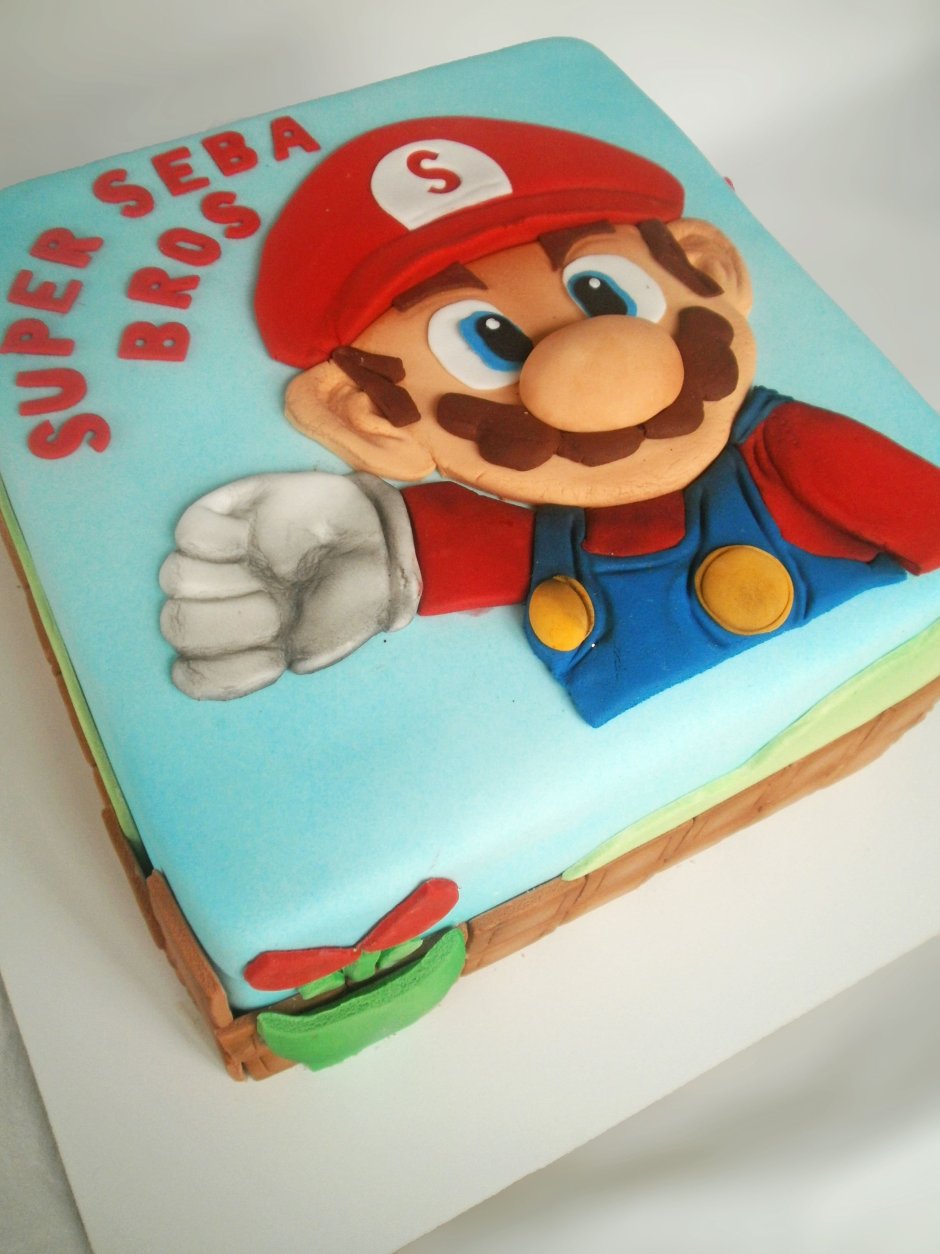 Торт для мальчика Марио