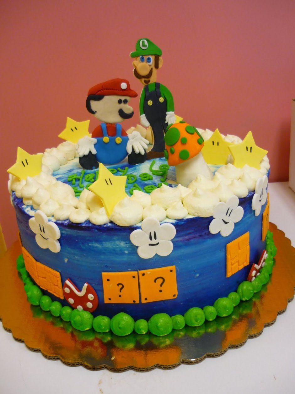 Марио печать на торт