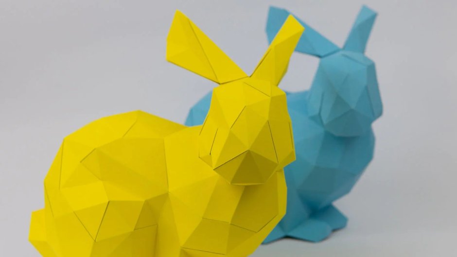 Пасхальный кролик оригами