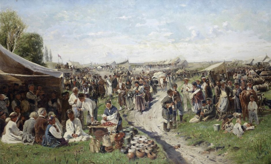 Маковский Владимир Егорович ярмарка 1882