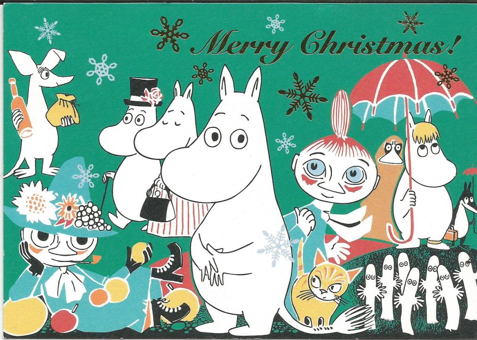 Рождество Муми троллей рисунки Туве Янссон