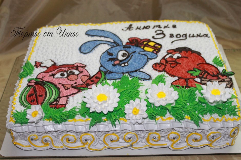 Торт с детскими рисунками