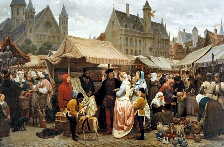 Феликс де Винь ярмарка в средневековом Генте