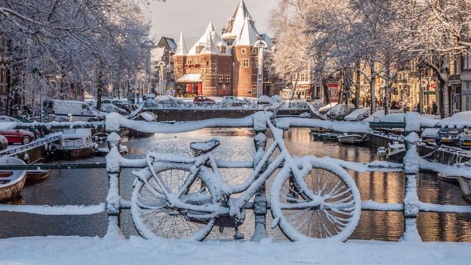 Амстердам зима