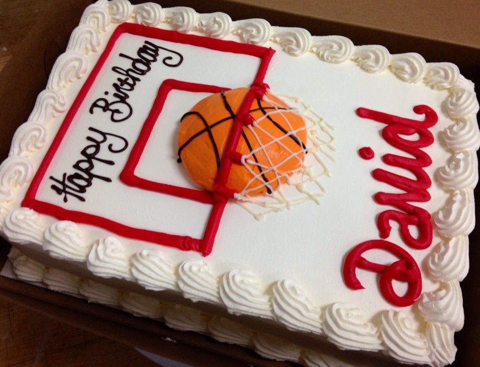 Муссовый торт баскетбол