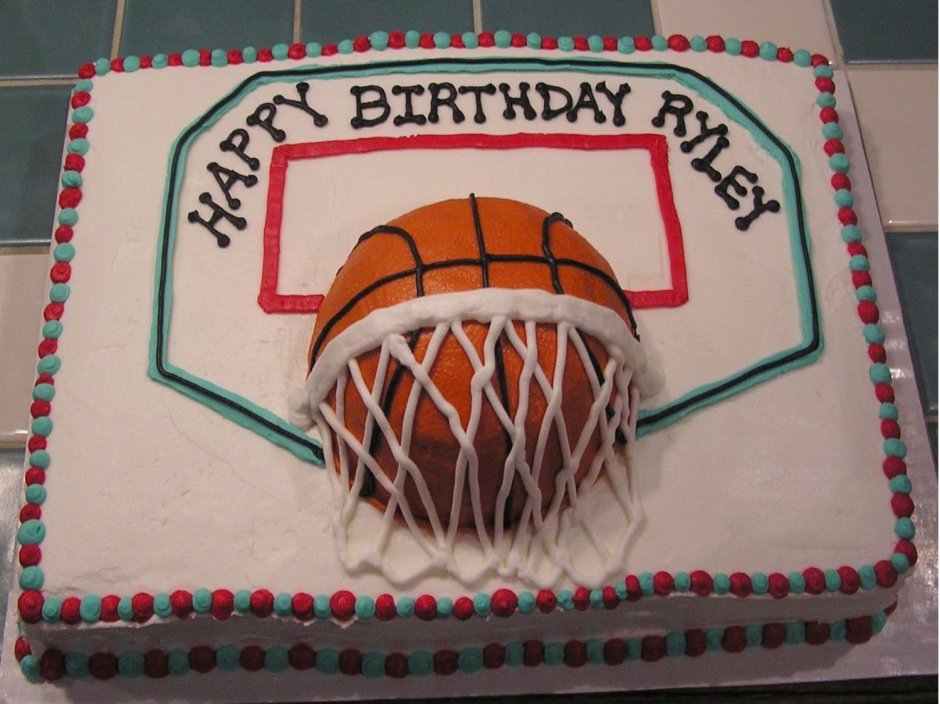 Торт в баскетбольном стиле