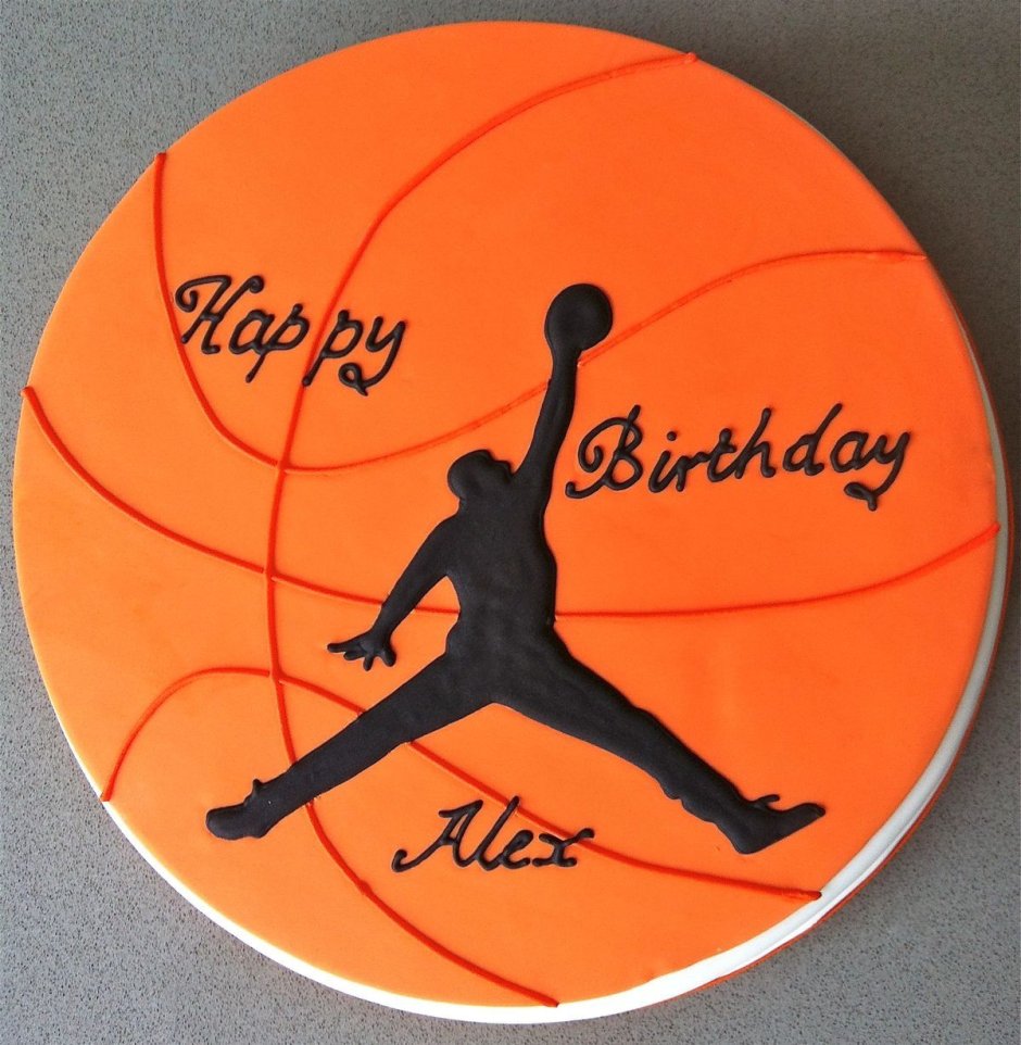 Торт баскетбольный мяч из крема сама