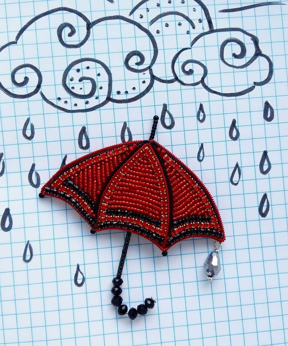 Зонтик из фетра