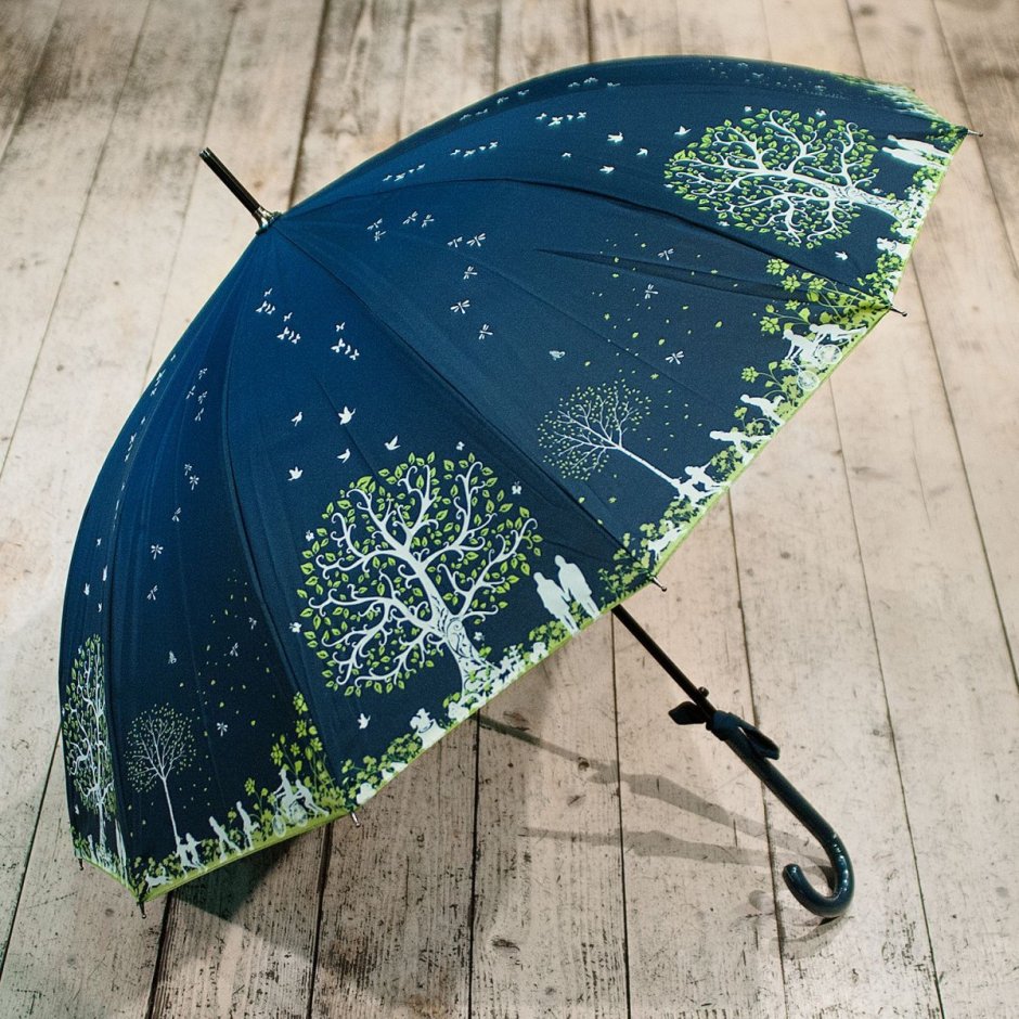 Зонтик с листьями